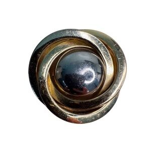 Grosse Germany Christian Dior Brooch Gold Plated Love Knot Atomic Pin 1968